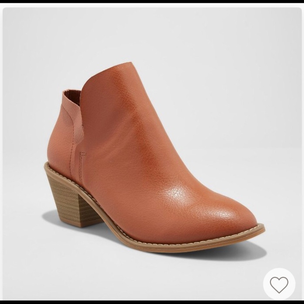 Universal Thread  -  Never worn cognac booties